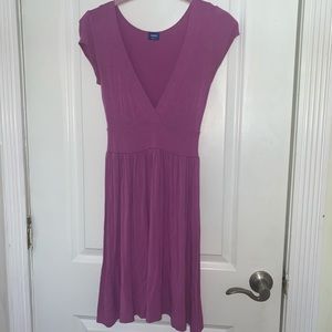 Aritzia Talula V-Neck Purple Dress
